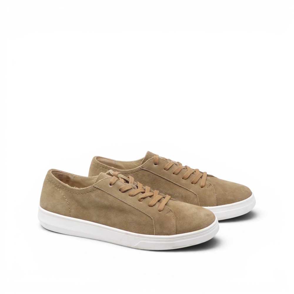 Patina Portland Leather Women Shoes Sneakers Tan Suede Handmade Sneakers 10